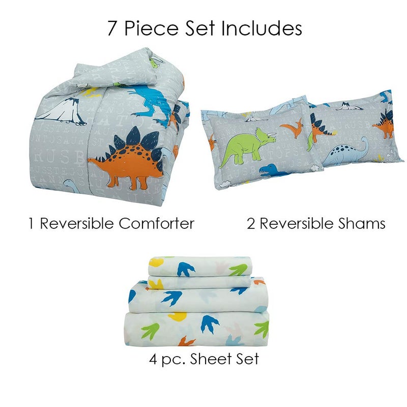 Kidz Mix Dinosaur Walk Bed in a Bag, Full - Image 2
